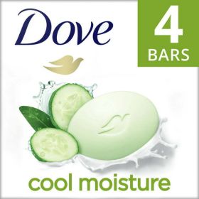 Dove Cool Moisture Cucumber & Green Tea Beauty Bar, 3.75 oz, 4 Bars