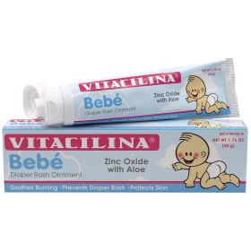 Vitacilina Bebe, Diaper Rash Ointment, Baby Skin Protection, 1.76 oz Tube