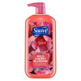 Suave Essentials Gentle Liquid Body Wash;  Wild Cherry Blossom;  30 oz