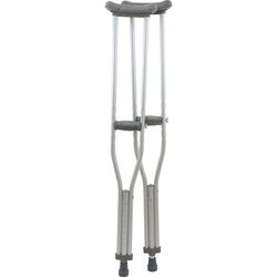 Aluminum Underarm Crutches Adult 5'2 -5'10 Pair