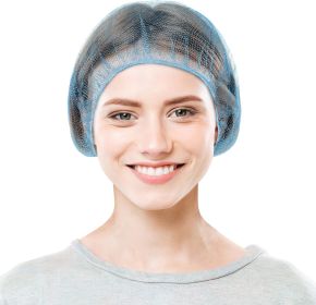 Disposable Hair Net with Elastic Edge; Thin Nylon Bouffant Caps Disposable; Unisex Stretchable Disposable Hair Nets