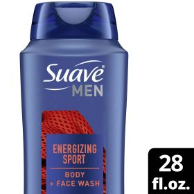 Suave Men Sport Body Wash Fragrance Body Wash and Shower Gel for Everyday Use, All Skin Types 28 oz