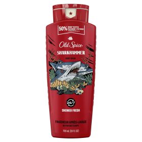 Old Spice Body Wash for Men, Sharkhammer, Long Lasting Lather, 24 fl oz