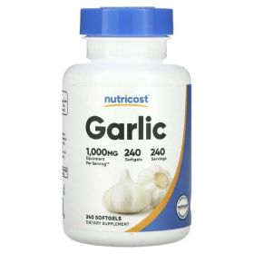 Nutricost Garlic 1000mg, 240 Softgels - Premium, High Potency, Gluten Free Garlic Supplement