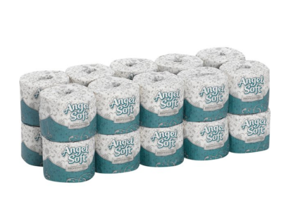 Angel Soft Professional Series, GPC16620, Embossed Toilet Paper, 20 per Carton, White