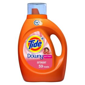 Tide Plus Downy April Fresh He Liquid Laundry Detergent;  59 Loads 92 fl oz