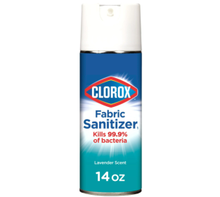 Clorox Fabric Sanitizer Aerosol Spray;  Lavender Scent - 14 Ounces